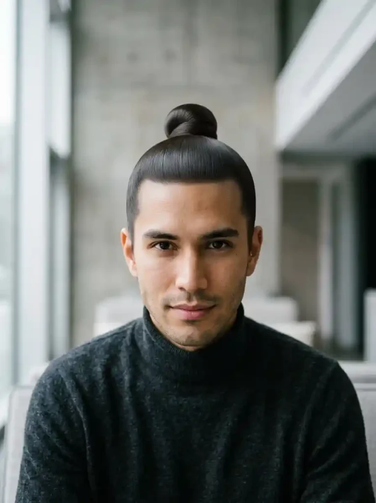 The Top Knot for Straight Hair
