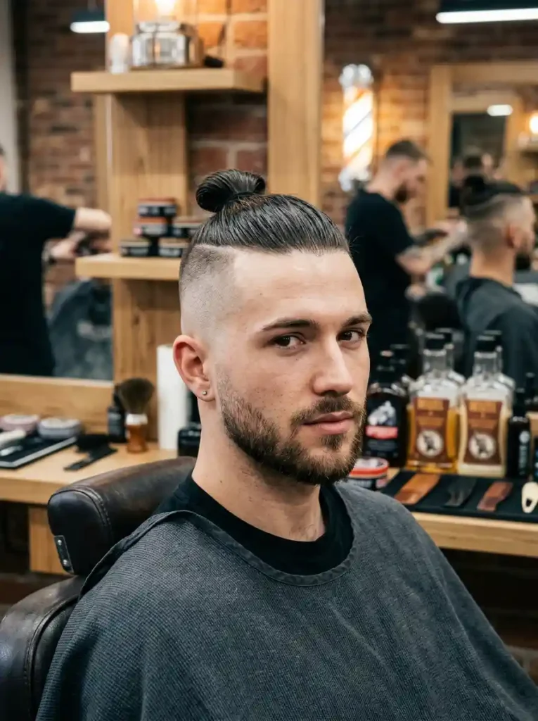 The Top Knot with Skin Fade