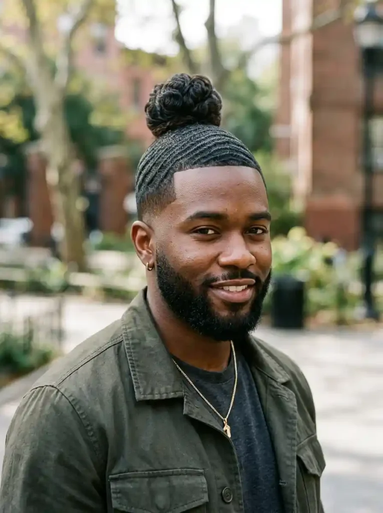 The Top Knot with Waves