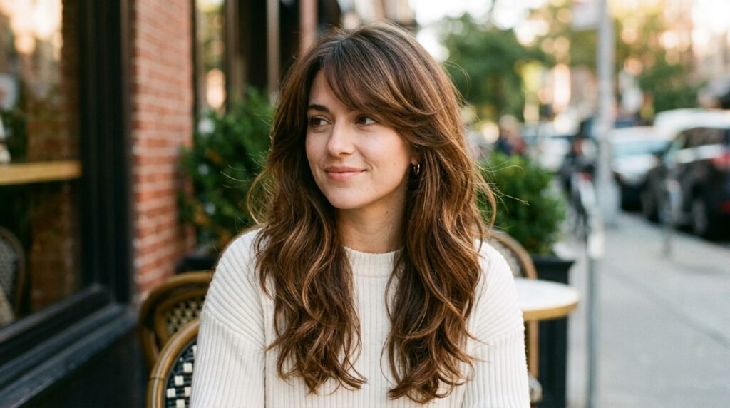 Side swept bangs