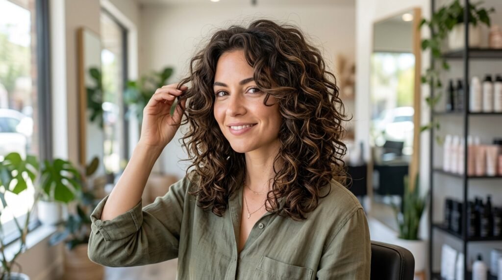 Curly haircut